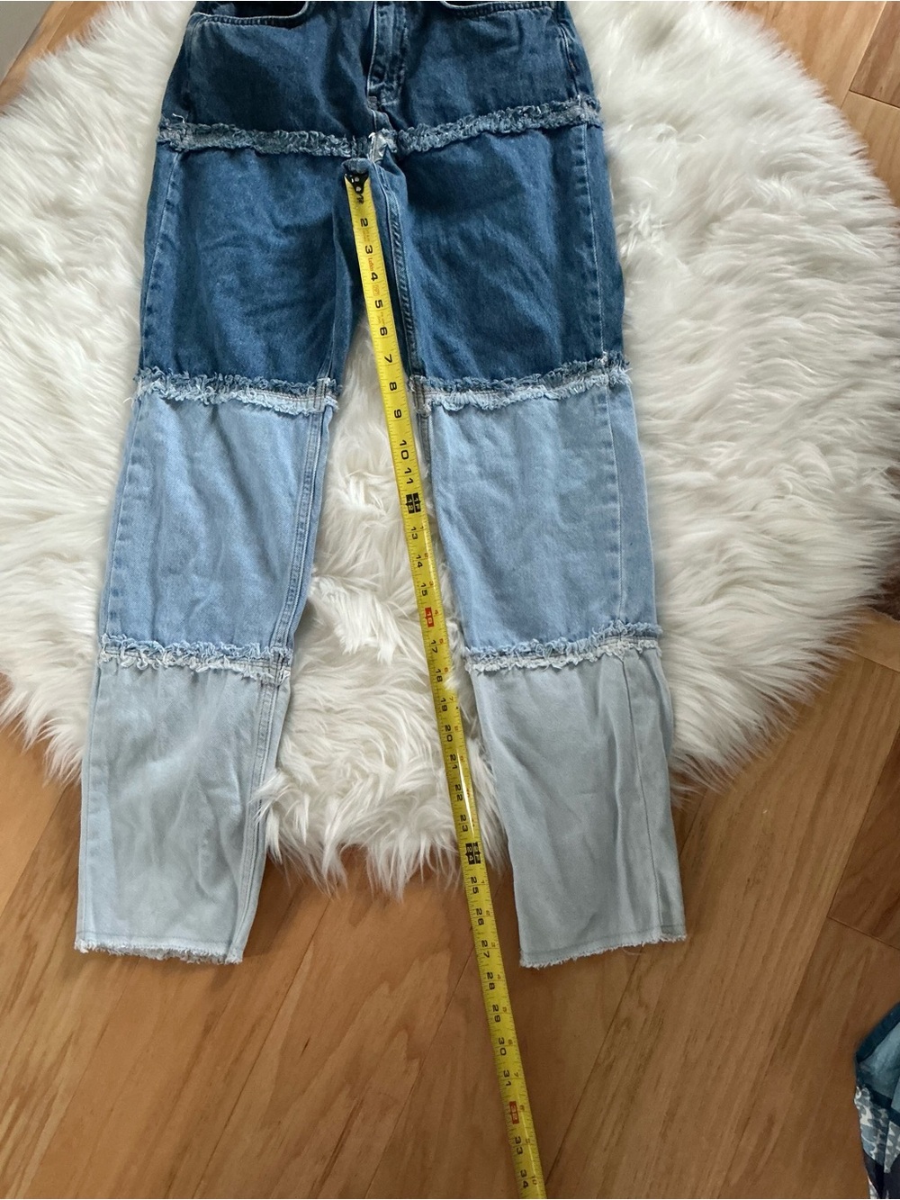 The Ragged Priest Multi-Tone Patchwork High Rise Jeans Size 26 - Picture 8 of 8